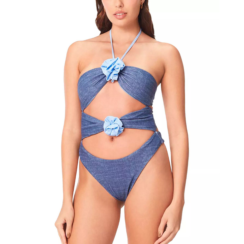 Capittana Dark Denim Swimsuit Blue Size M
